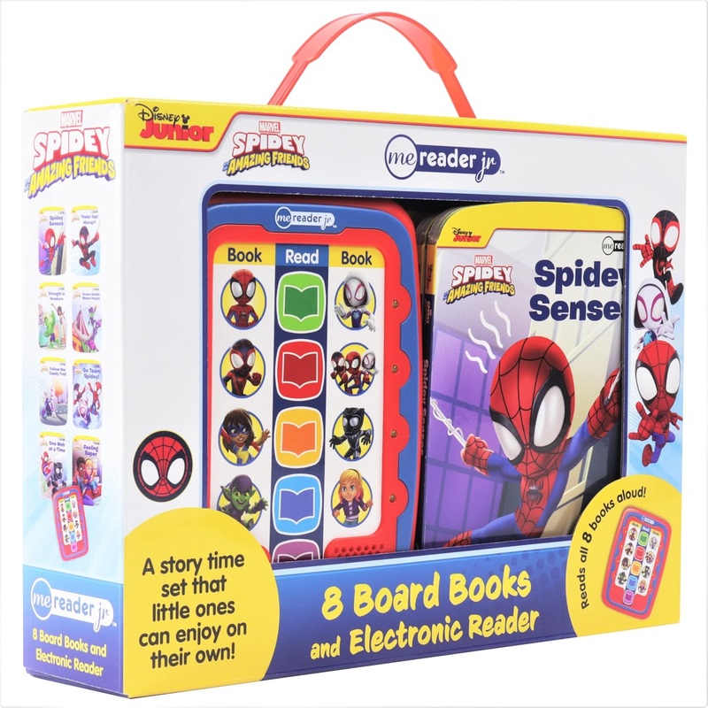 Marvel Spider-man – Spidey and His Amazing Friends- Me Reader Jr. Electronic Reader and 8 Sound Book Library – PI Kids: Me Reader Jr: 8 Board Books and Electronic Reader