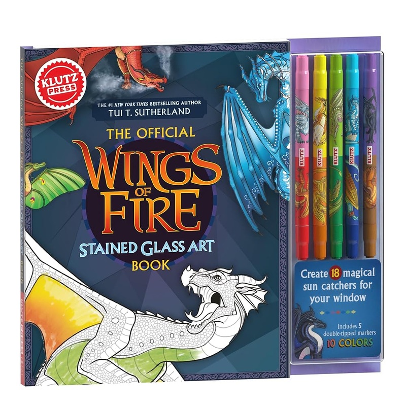 KlutzPress Wings of Fire Stained Glass Art