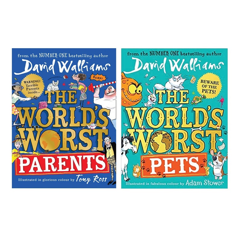David Walliams World’s Worst Series 2 Book Set Collection (World’s Worst Parents, World’s Worst Pets)