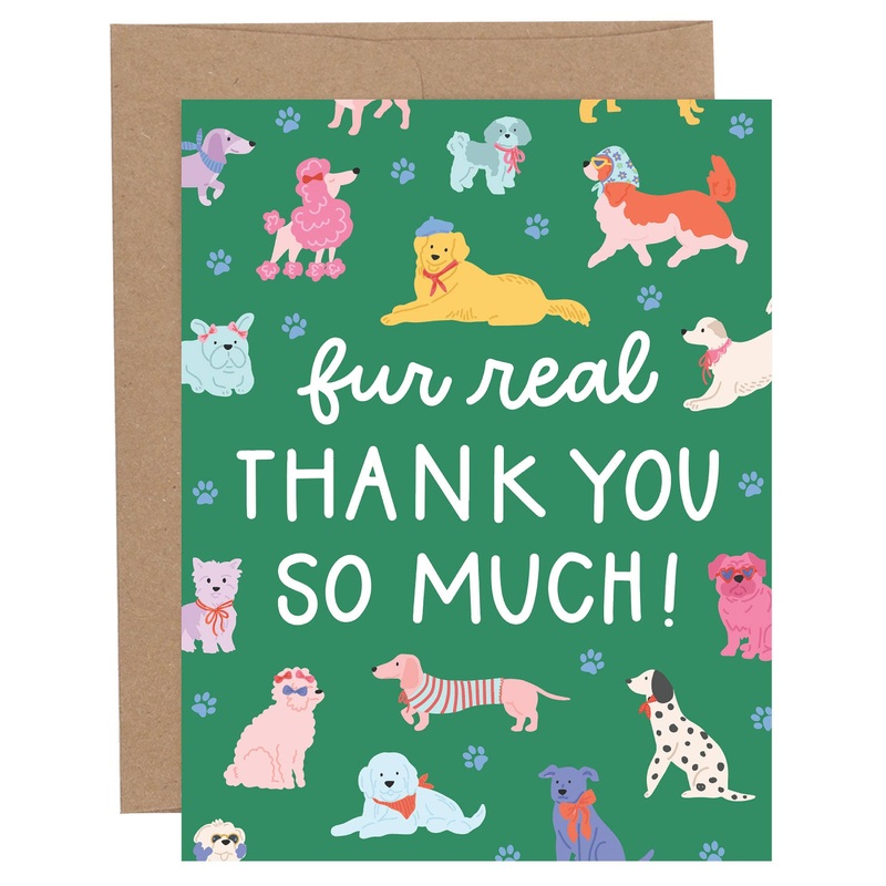 Greeting Card – Fur Real Dogs Thank You