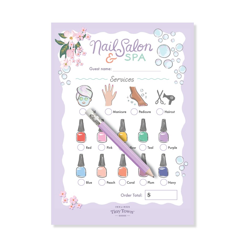 Inklings Tiny Town Play Notepad – Nail Salon & Spa