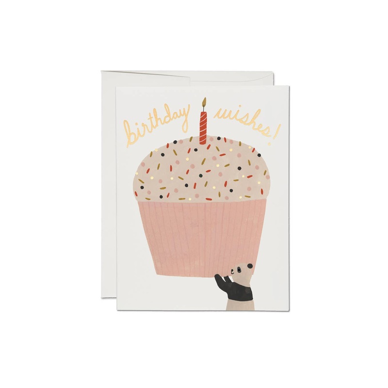 Panda Cupcake Birthday Card