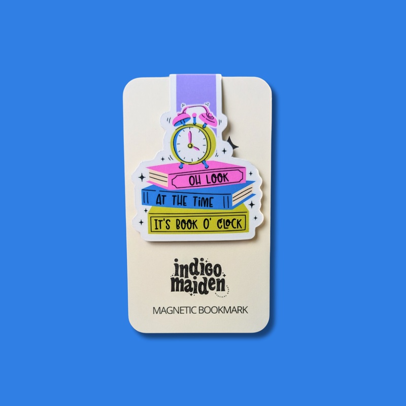 Oh Look At the Time It’s Book O’Clock Magnetic Bookmark