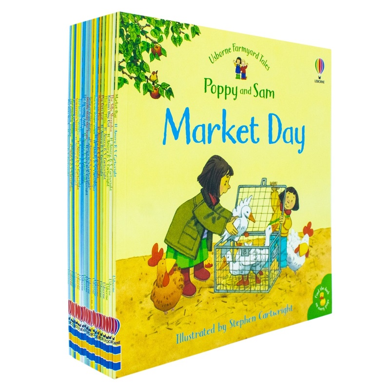 Usborne Farmyard Tales Poppy and Sam Book Collection  20 Book Box Set by Heather Amery, Fun Farmyard Stories for Kids & Early Readers