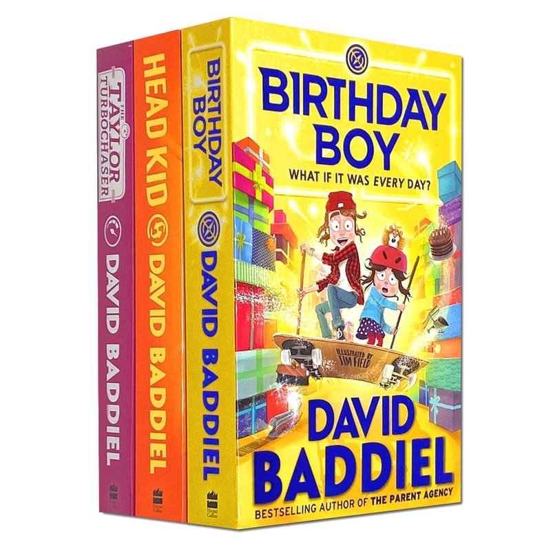 David Baddiel 3-Book Set | The Taylor Turbochaser, Head Kid, Birthday Boy |Funny Children’s Books, Adventure, Laugh-Out-Loud Stories for Young Readers