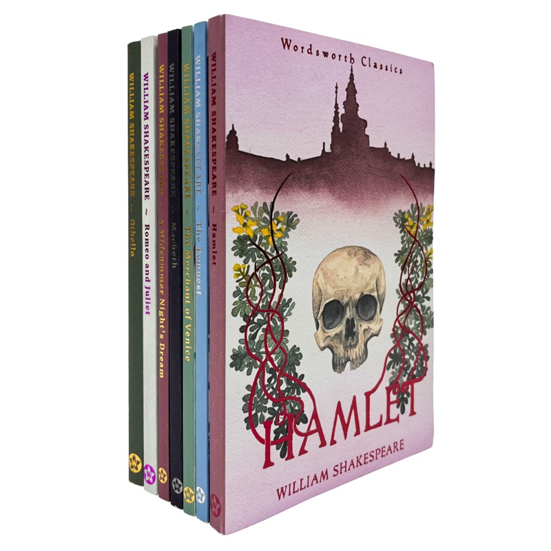William Shakespeare Greatest Works Collection 7 Books Set (Hamlet, The Tempest, The Merchant of Venice, Macbeth, A Midsummer Night’s Dream, Romeo and Juliet, Othello)