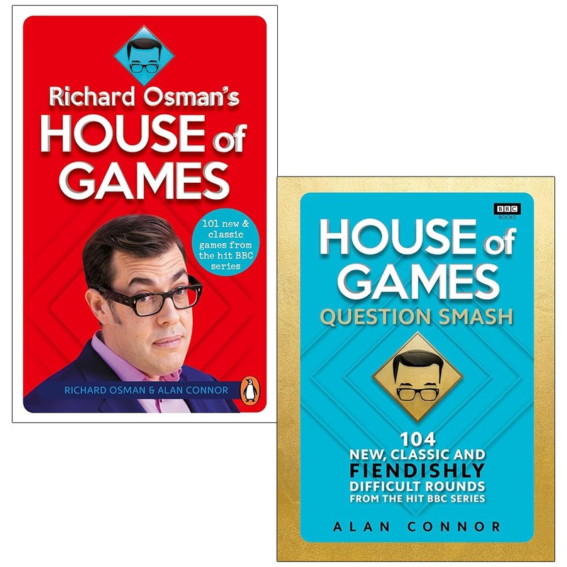 Richard Osman’s House of Games & House of Games Question Smash By Richard Osman, Alan Connor 2 Books Collection Set