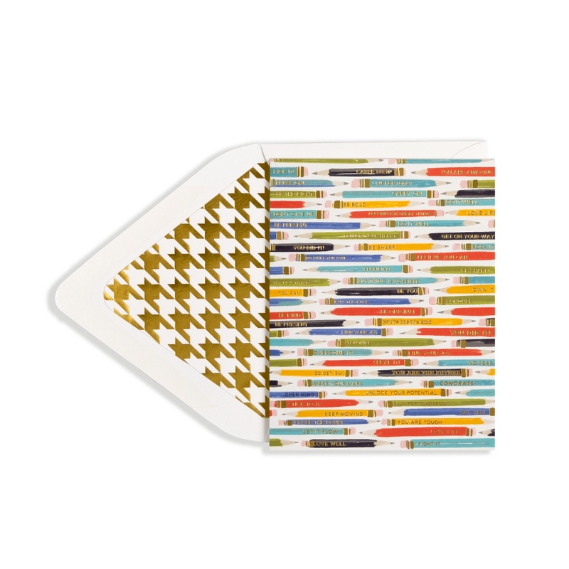 Words of Success Pencils Greeting Card