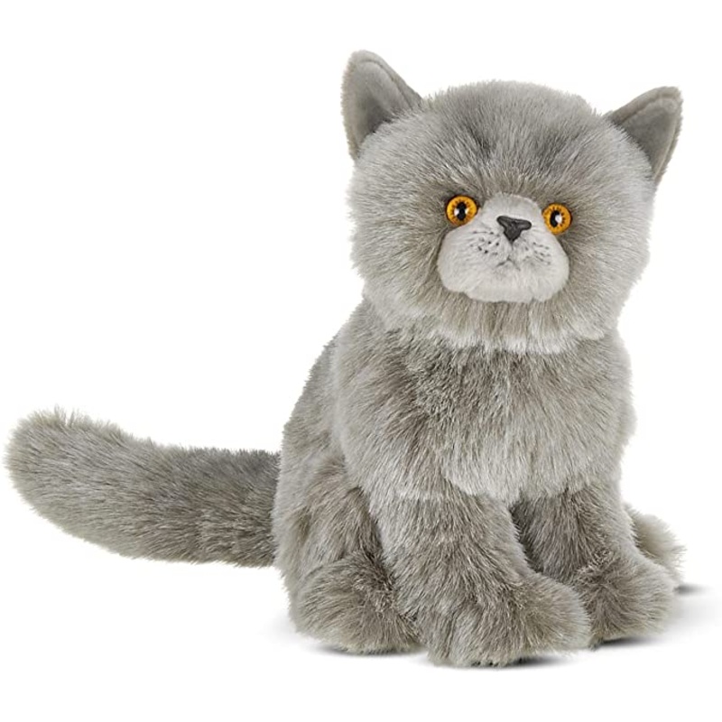 Gordie the Gray Plush Persian Cat
