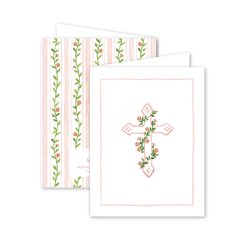 Cross Peach Card