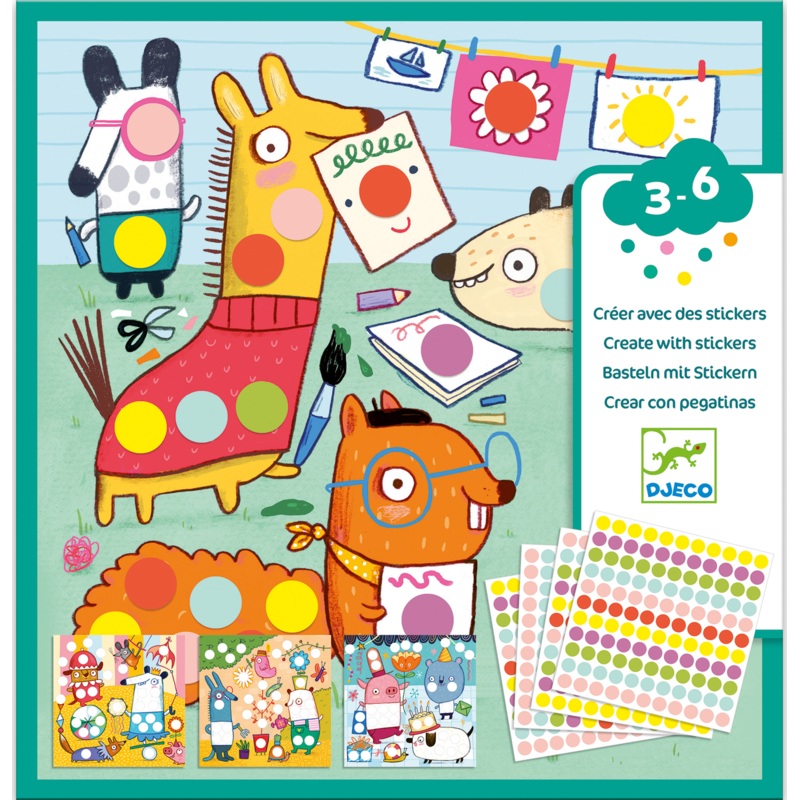 Djeco Colored Dots Stickers Pack