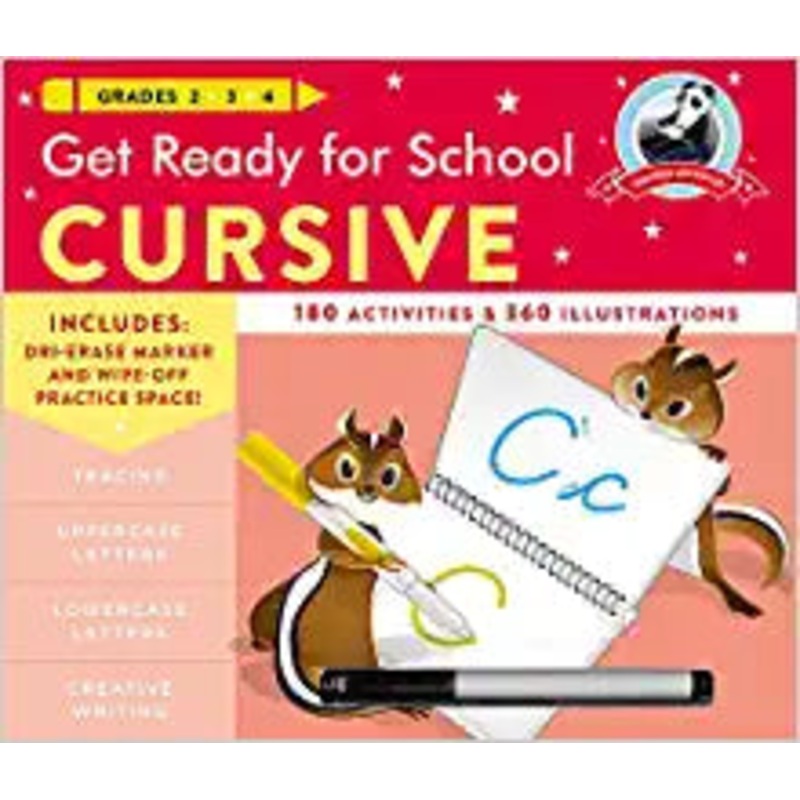 Get Ready for School: Cursive Spiral-bound
