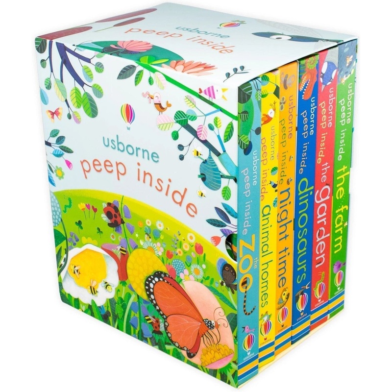 Usborne Peep Inside 6-Book Board Collection | Interactive & Educational Books for Toddlers | Early Learning, Fun Stories, Imagination & Discovery