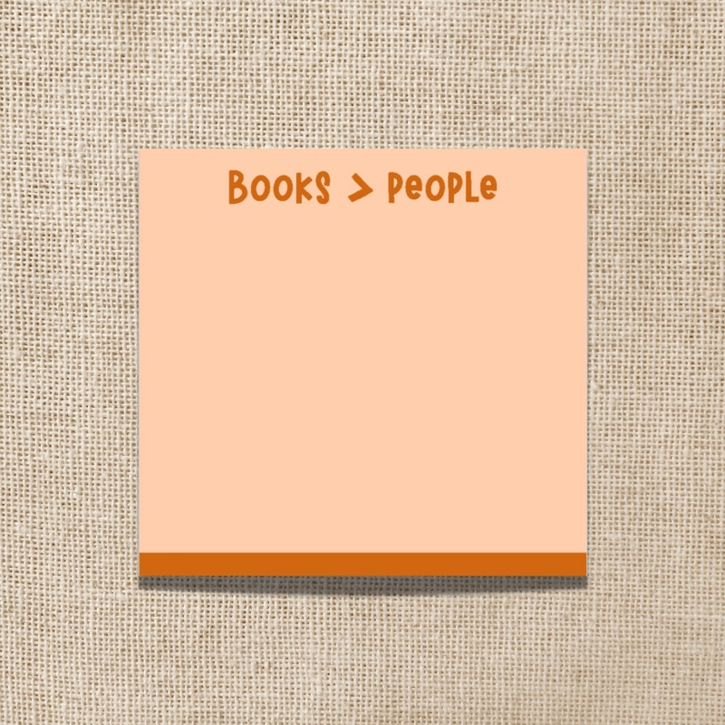 Wildly Enough – Books Are Better Than People Sticky Notes