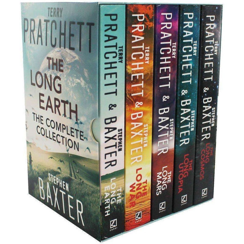 The Long Earth  Complete 5 Book Set Collection by Terry Pratchett & Stephen Baxter | Science Fiction Adventure Series | Parallel Worlds & Dystopia