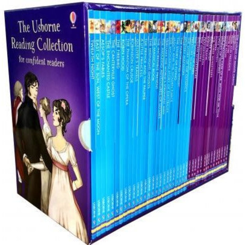 Usborne Reading Collection 40 Books Box Set Series Confident Readers Age 6+ – New Version