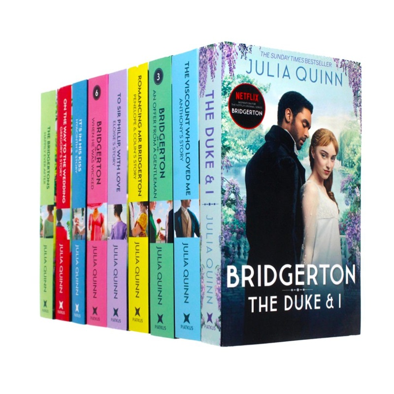 Bridgerton Family Book Series Complete Books 1 – 9 Collection Set by Julia Quinn (NETFLIX SERIES)