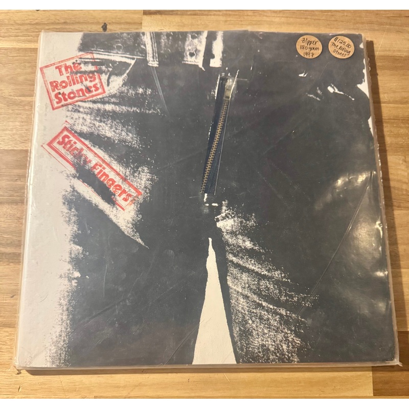 The Rolling Stones–Sticky Fingers (Andy Warhol-designed working zipper cover), Vinyl Record