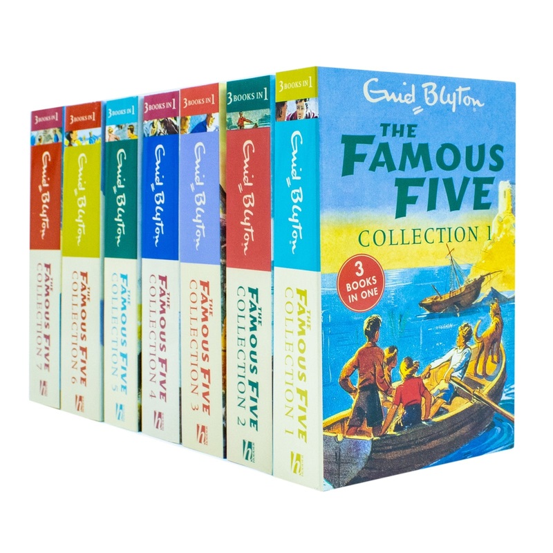 Enid Blyton Famous Five Collection 1-7 Books Set  21 Classic Adventure Stories | Iconic Children’s Book Series in 3-in-1 Editions