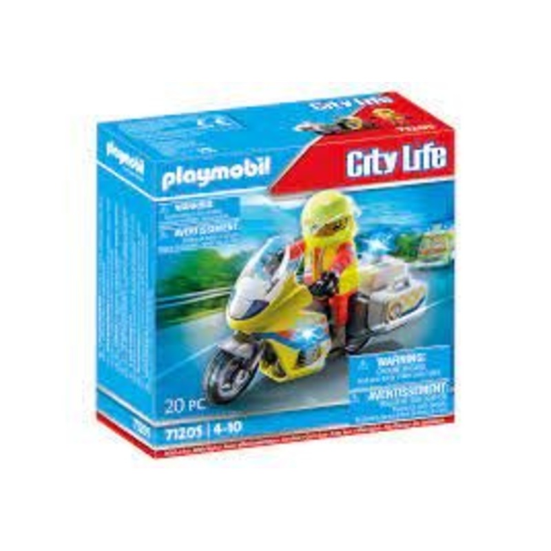 Playmobil Rescue Motorcycle with Lights