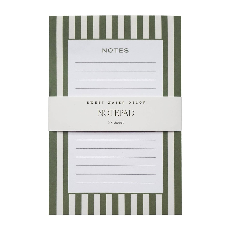 Striped Notepad – Stationery & Office Accessories