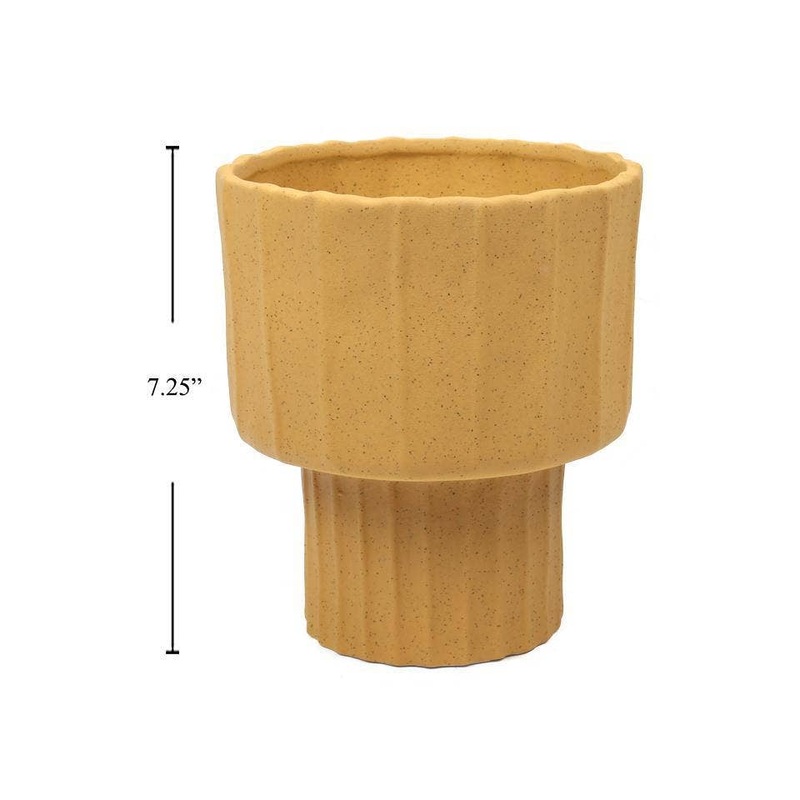 Brea Ceramic Planter,6.25″D x 7.25″H, bbx