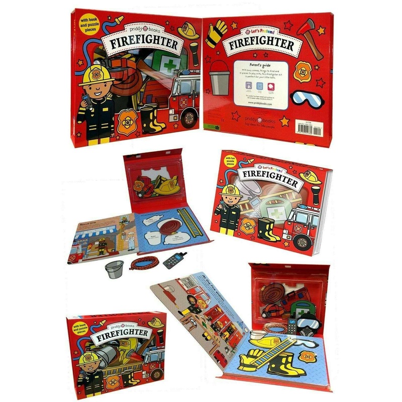 Firefighter (Let’s Pretend) By Roger Priddy Books Childrens Board Book Set