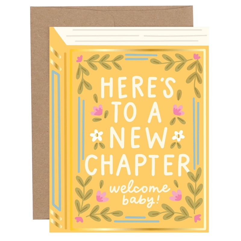 Greeting Card – Here’s To A New Chapter Baby