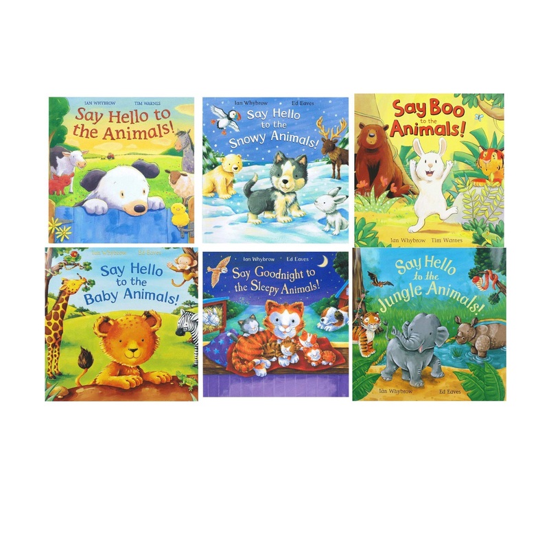 Say Hello To The Animals 6 Books Collection Set – Children Picturebook Nursery Books