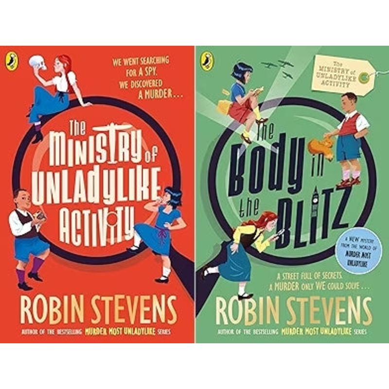 The Ministry of Unladylike Activity Collection  2 Books Set By Robin Stevens (The Ministry of Unladylike Activity, The Body in the Blitz)