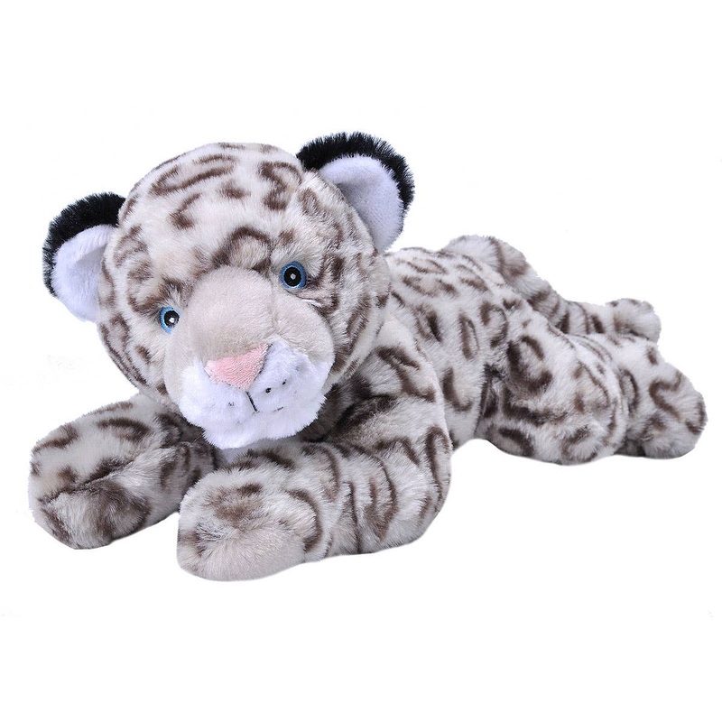 Wild Republic – Ecokins Snow Leopard Stuffed Animal 12″