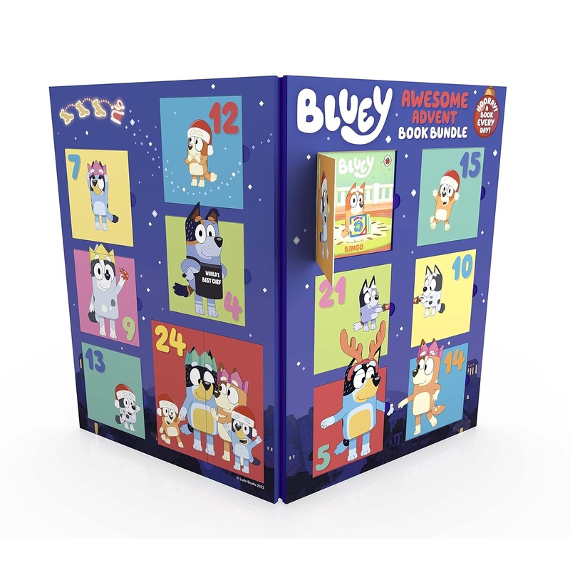Bluey Advent Calendar Box Set with 24 Mini Books | Fun & Educational Holiday Gift for Kids Ages 4+  Storybooks, Family Time & Imaginative Play