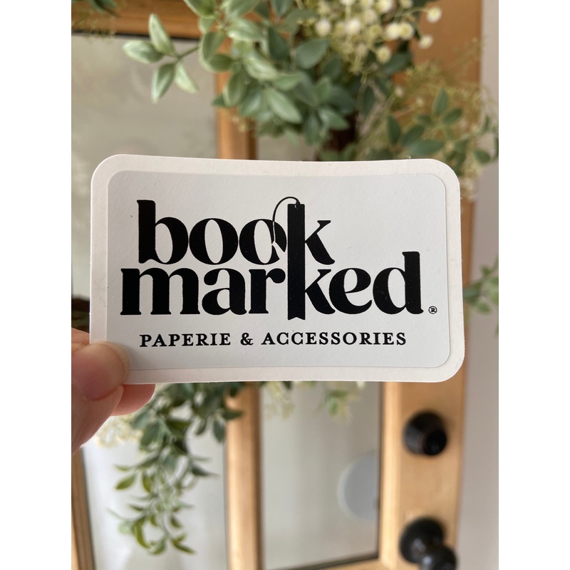 Bookmarked Logo Sticker