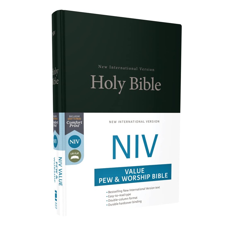 NIV, Value Pew and Worship Bible Hardcover Black