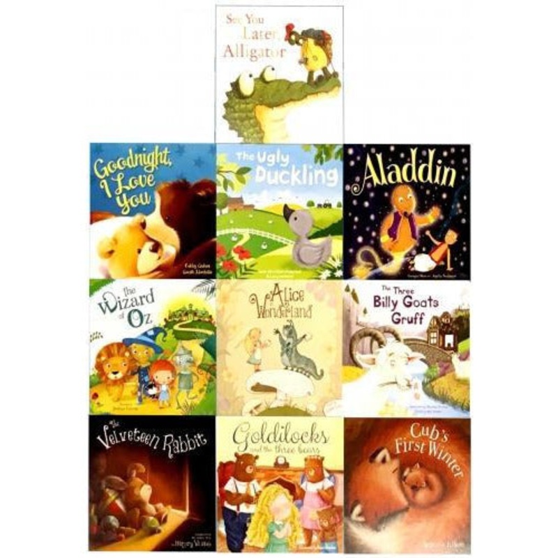 Children Picture Storybooks 10 Books Collection Set The Ugly Duckling Aladdin Goldilocks Wizard Of..
