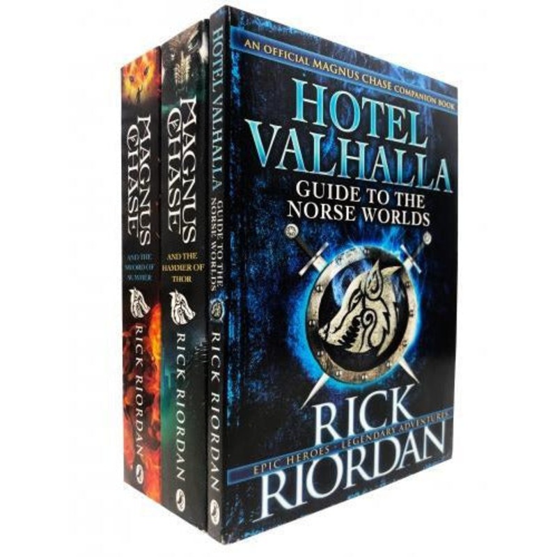 Rick Riordan Magnus Chase 3 Books Collection Set – And The Sword Of Summer Amd The Hammer Of Thor ..