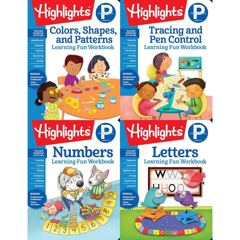 Highlights Preschool Learning Workbook Pack