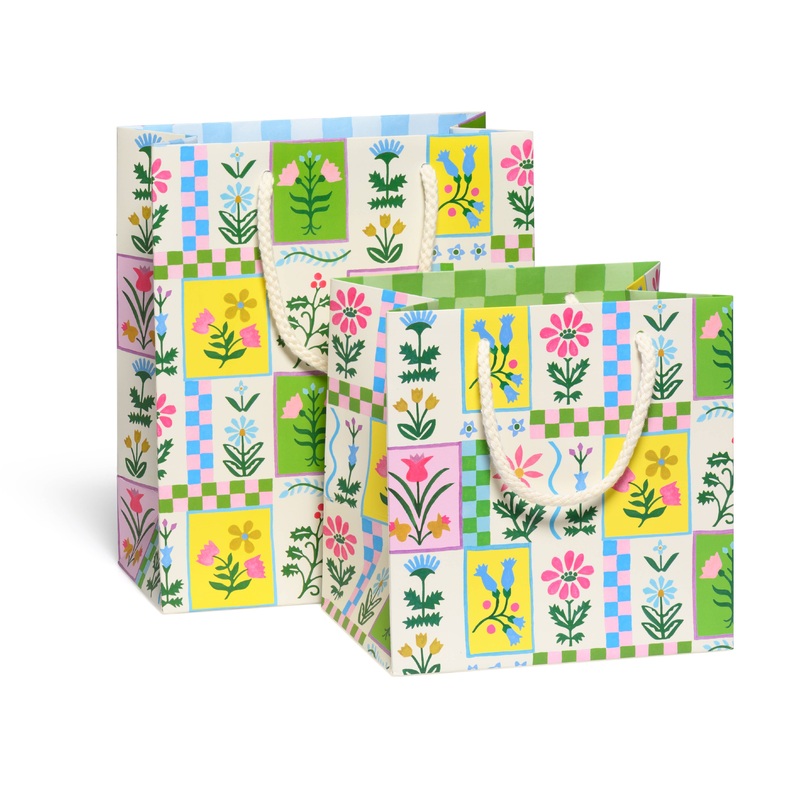 Retro Flower Gift Bag Small