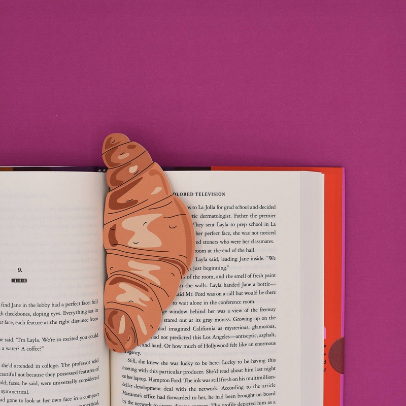 Croissant Bookmark (it’s die cut!)