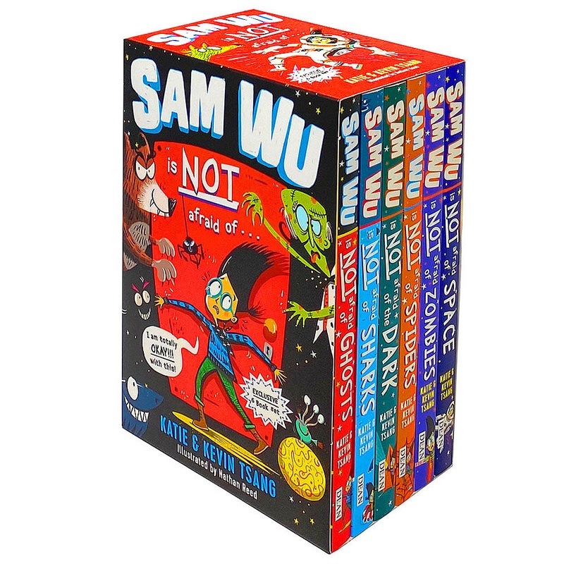 Sam Wu Is Not Afraid 6 Book Children’s Collection Box Set by Kevin & Katie Tsang  Fun Adventure Series, Kids Fiction, Reading for Children