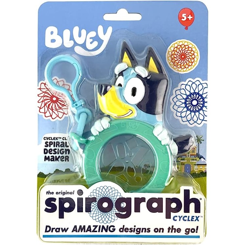Spirograph Cyclex clip – Bluey