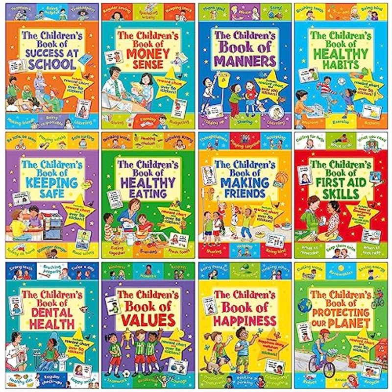 Star Rewards – Life Skills For Kids Collection 12 Books Set (The Children’s Book Of Success At School, Money Sense, Manners, Healthy Habits, Keeping Safe, Healthy Eating & More)