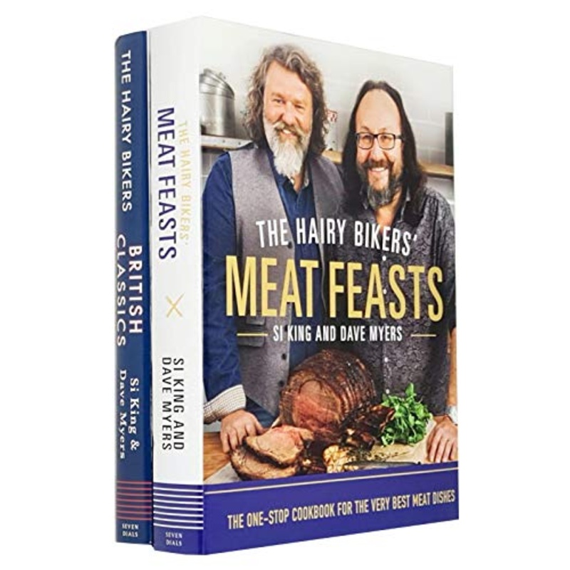 The Hairy Bikers Meat Feasts & The Hairy Bikers British Classics By Hairy Bikers 2 Books Collection Set