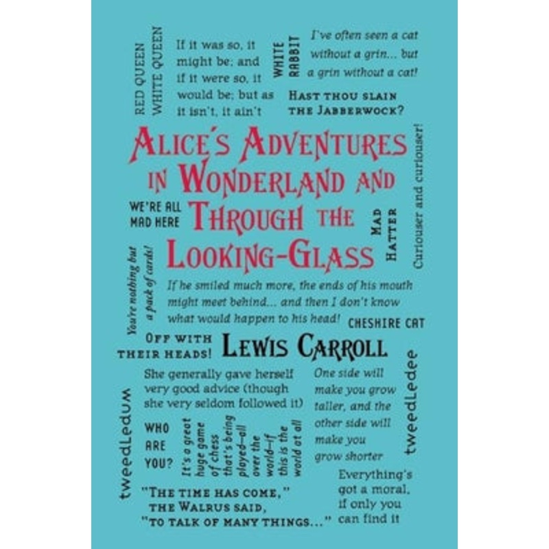 Alice’s Adventures in Wonderland and Through the Looking-Glass (Word Cloud Classics) Imitation Leather