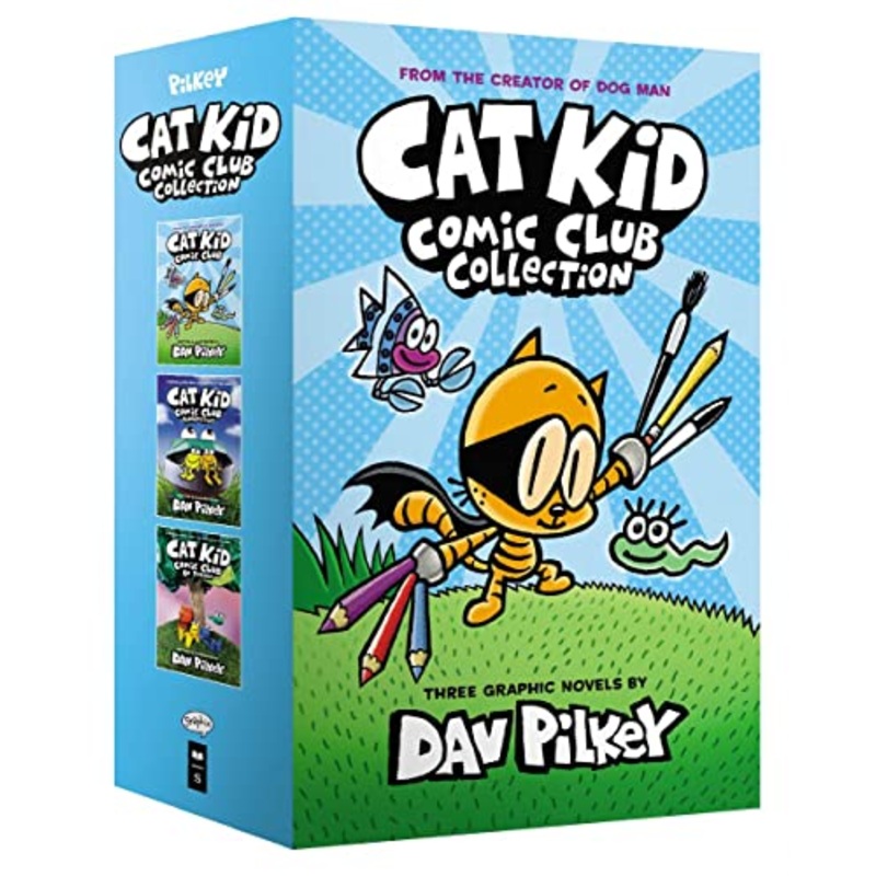 Cat Kid Comic Club 3 Book Collection by Dav Pilkey  Fun & Popular Children’s Graphic Novels Full of Humor,Adventure & Creativity| Perfect for ages 8+