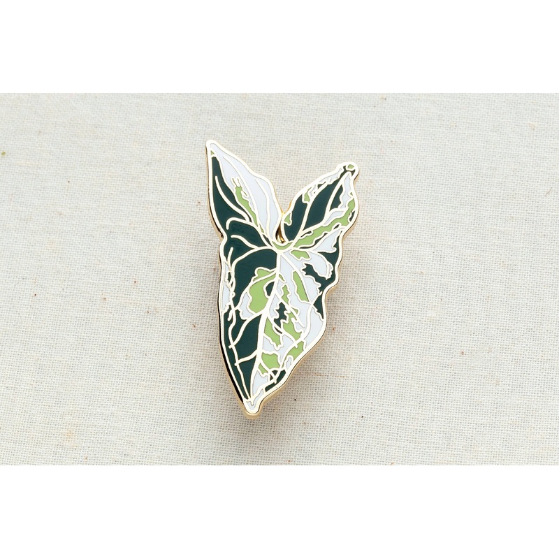 Wildship Studio – Syngonium Albo Enamel Pin
