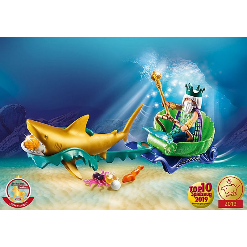 PLAYMOBIL – King of the Sea with Shark Carriage