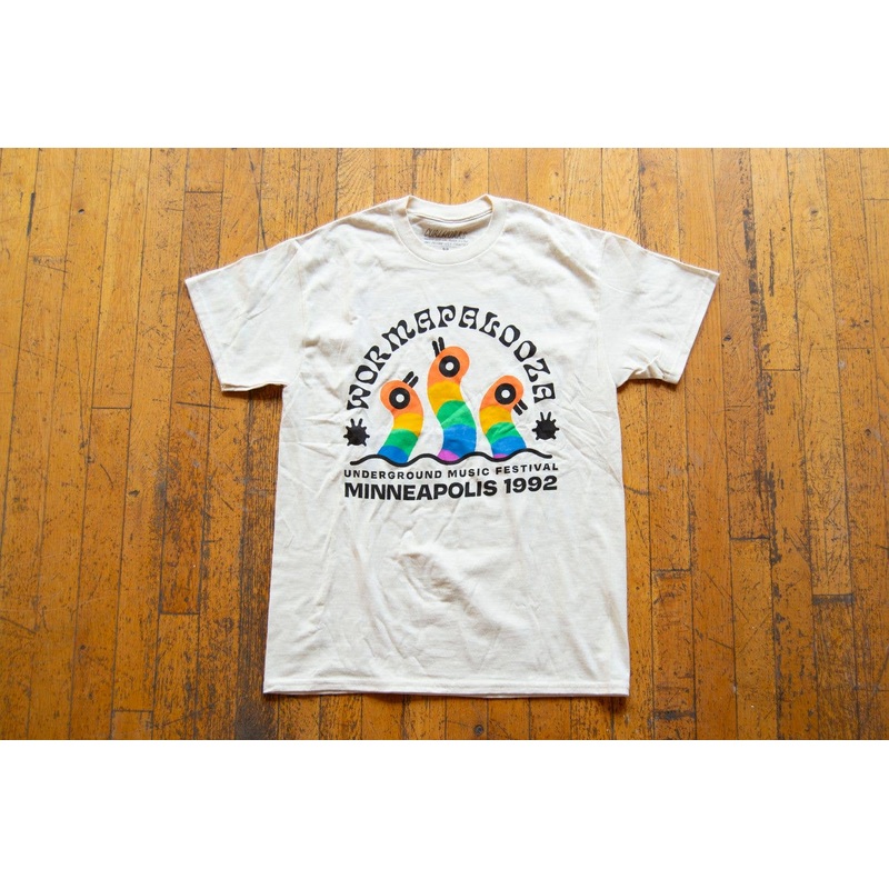 Curlworks – Wormapalooza 1992 T-Shirt (New): M