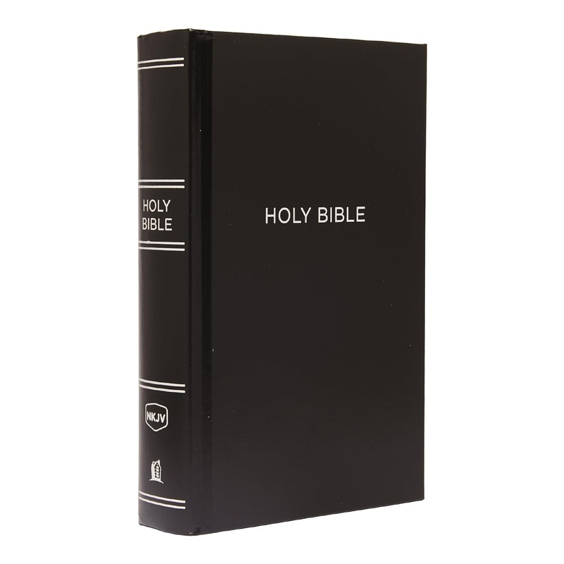 NKJV, Pew Bible, Red Letter Edition Large Print Black