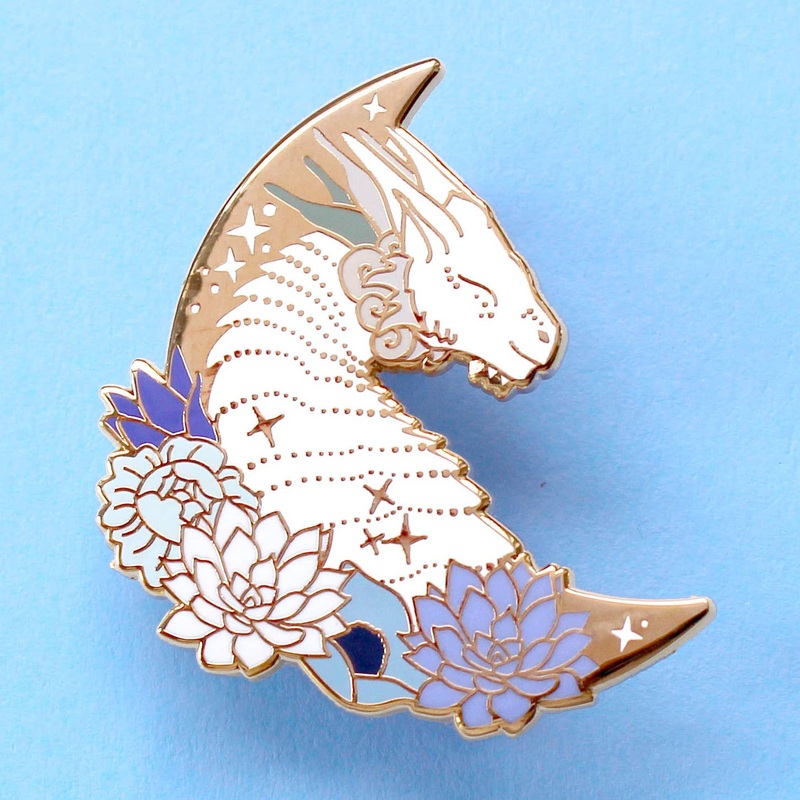 Glitter Punk – Dragon enamel pin